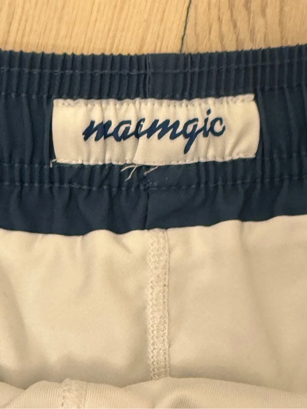 MaaMgic Men's Slate Blue Drawstring Gym Shorts Size L